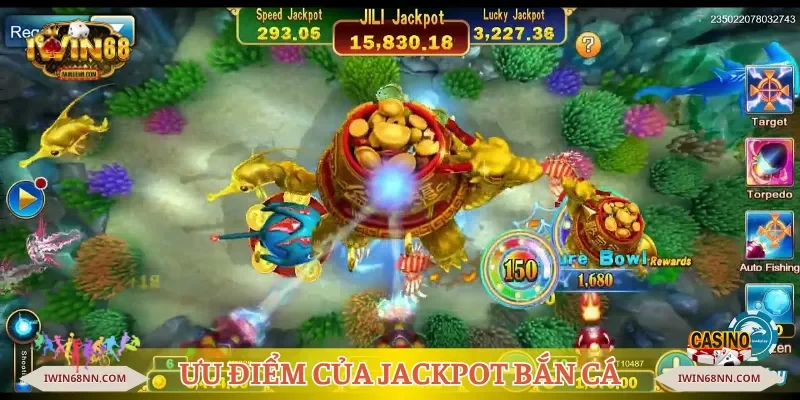 Ưu điểm giúp Jackpot bắn cá làm mưa làm gió